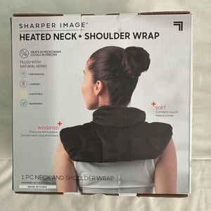 Sharper Image Heated or Cooling Neck Shoulder Wrap Muscle Pain Aromatherapy NIB